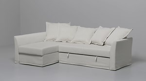 IKEA HOLMSUND Corner Sofa Bed with Storage: Transformation and Features Demo