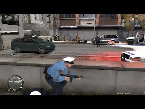 GTA IV LCPD: First Response Police Mod Gameplay (12) HARDCORE MODE!