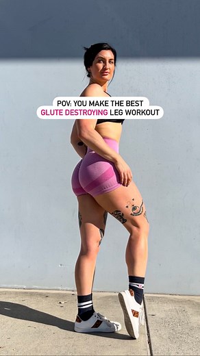 13 reactions | BEST glute and quad destroying leg workout ‍...