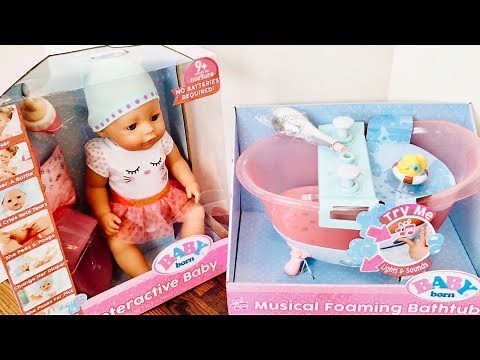 Baby Born Doll and With Musical Foaming Bath!