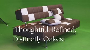 Armless Hospitality Chair Brown Vinyl Mid Century Modern Office Guest Chair Upholstered Compact Reception Conference Room Desk Seat Accent Seating for Home or Workplace