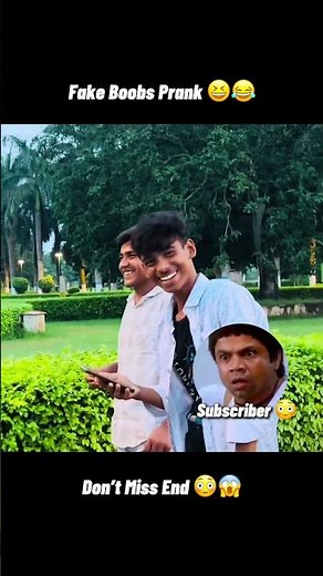 Fake Boobs Prank 😳 In Public 😂 | Fully Unexpected Reaction 😆🤣 | #Prank #shorts #coolboyprank #new