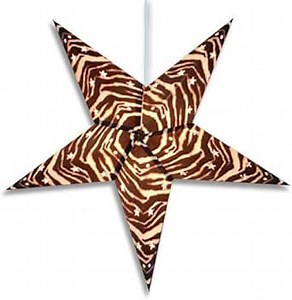 Zebra Paper Star Lamp/Lantern