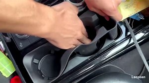 Cup Holder Inserts for Ford Explorer 2020 2021 2022 2023 2024 Accessories, Removable Non-Slip Center Console Cup Holder Protector Organizer for Ford Explorer Interior Accessories