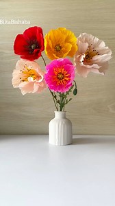 145K views · 2.5K reactions | Beautiful Crepe paper Poppy Flower   #poppy #crepes #foryoupagereels #Crafting #homedecor #handmade #diyhome | Blta.BiShaba | Facebook