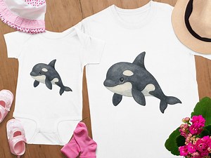 Baby Orca Whale PNG, Watercolor Clipart, Sea Animal PNG, Cute Killer Whale Clipart, Commercial Use, Digital Download, Baby Shower Invitation - Etsy Australia
