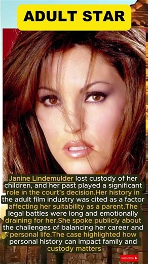 Janine Lindemulder Lost Custody Battles Due to He #adult #news #viral #hollywood #deathsentence