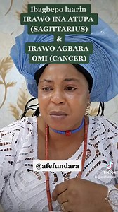 Ibagbepo laarin IRAWO INA ATUPA (SAGITTARIUS) & IRAWO AGBARA OMI (CANCER)... For more details Whatsapp only 08023088391 & 09042693823 | Afefundara Foundation. Isese Forum