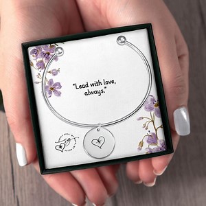 Heart Compass Necklace: Stainless Steel Affirmation Pendant, Healing Jewelry - Etsy