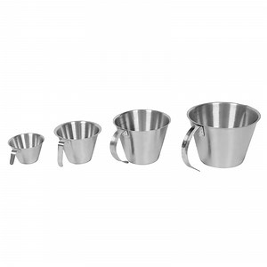 [Hot Item] Wholesale Stainless Steel Kitchen Measuring Cup Set with Capacity
