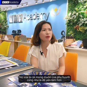 🤗Lý do VTC Academy luôn chiếm trọn niềm tin của phụ huynh, yên tâm trao gửi tương lai cho con mình "VTC Academy chính là một sự lựa chọn tốt" "Tại đây, các con được vừa học vừa làm, thực hành nhân đôi. Khi học xong, có việc làm đầu ra nên con có cơ hội hơn. Cô cảm thấy như thế sẽ chắc chắn hơn là sau khi học xong, con phải tìm các công việc..." ✨ VTC Academy mang đến một môi trường học tập chất lượng, giúp học viên học nhanh đi làm sớm và đặc biệt là có cam kết việc làm - đó những yếu tố then c