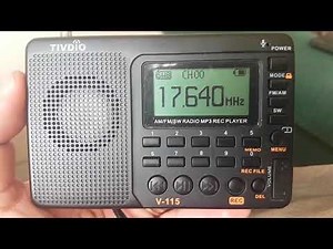 African pathways radio received on TIVDIO V-115 17640 Khz Shortwave