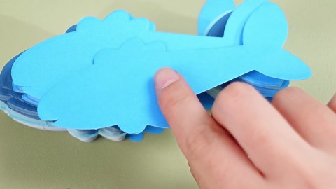 Dunzoom 360 Pcs Fish Cutouts Paper Fish Cut Outs Fish Shape Bulletin Board Decoration Blue Fish Paper Cut Outs Decorations Ocean Theme Party Die Cuts for DIY Craft Wall Decor