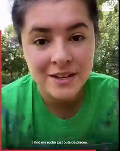 This girl uses a unique, mesmerising pouring method to paint these rocks 🎨 | LADbible