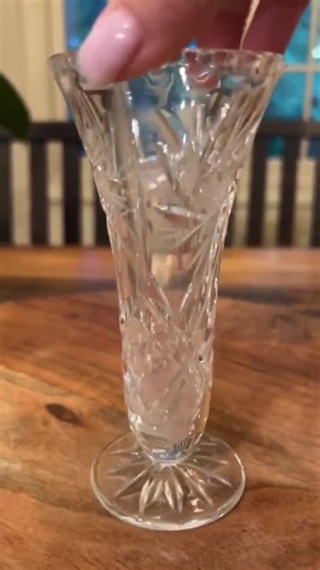 Vintage Bohemian Czech Hand-cut Lead Crystal With a Pinwheel or Star Design Bud Vase 6” - Etsy