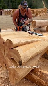43K views · 9.6K reactions | Handcrafted Western Red Cedar Log home we built at our building facility then delivered and setup at the home owners beautiful building site in Revelstoke, BC this past summer and fall. The construction crew is now working on getting the home to lockup and roofing on. #logcabin #loghouse #revelstoke #mountainhome #cabinlife #handcrafted #westernredcedar #loghouse #loghomebuilder #blockhaus | Lake Country Log Homes - LCLH | Facebook