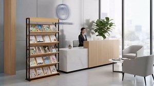 Brochure Display Rack,4/5layer Magazine Rack Floor,Modern Literature Display Stand, Heavy Duty Steel Display Shelf for Office、airport、bookstore、library
