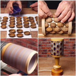 3M views · 2.3K reactions | DIY walnut wooden lamp to remember! | MetDaan DIY | Facebook