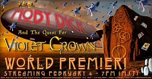The World Premier of Moby Dick and the Quest for Violet Crown this Feb. 4th at 7pm on all AMP channels. Don't miss this part theatrical, part cinematic, Led Zeppelin restrospective spectacle. Coming to you streaming Live from inside the Violet Crown for your visual pleasure and your love of the Led Zeppelin catalog performed by Santa Fe's all star's also known as Moby Dick. This is a FREE streaming event with a donation jar for our Artists. - https://bit.ly/3acQvaU | AMP Concerts | Facebook