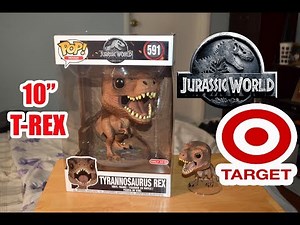 JURASSIC WORLD 10" TYRANNOSAURUS REX Funko Pop TARGET Exclusive unboxing & review! 10 inch T-REX