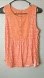Ann Taylor LOFT Orange Geometric Tank Top Women’s Medium Sleeveless Blouse