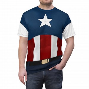 Captain America Stars and Stripes USO Uniform Shirt, the First Avenger Costume, Marvel Cosplay Tee, Superhero Comic-con, Avengers Campus - Etsy