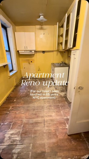 The apartment Reno update 🥰 we’re still in a waiting period, but once those permits are approved we will hit the ground running! #apartmentreno #NYCapartment #apartmentrenovation | JustineSmorris