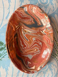 Marbled Ceramic Plates - Etsy