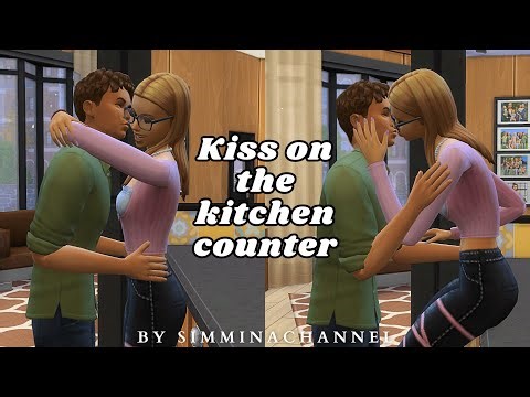 Kiss on the kitchen counter|| Couple Animation || The Sims 4 || #sims4 #viralvideo #animation