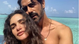 Arjun Rampal and pregnant girlfriend Gabriella Demetriades are burning up Maldives. See pics