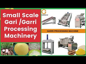 【Garri Machinery】Small scale cassava flakes processing machine garri production line