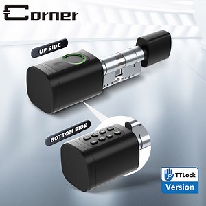 [Hot Item] Multiple Unlock Way Electronic Keyless Fingerprint ID Card USB Rechargeable Emergency Smart Door Lock