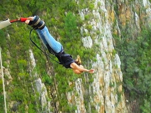 The world's highest bridge bungee jump - Bloukrans Bridge, South Africa (216 Meter)