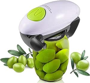Electric Jar Opener Weak Hands Automatic Jar Opener Seniors Arthritis Strong Tough & Easy One Touch Bottle Opener Arthritic Hands Ideal Gift Seniors Arthritis