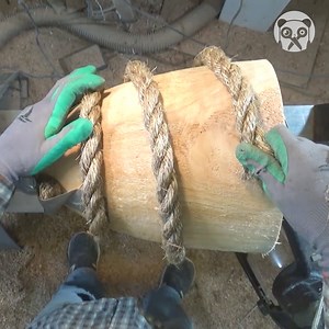 Making a vase out of rope, resin and willow wood | Crafty Panda