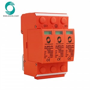 [Hot Item] CE, TUV DC 2p 500V 800V 1000V 3p 1000V 20-40ka Power Lightning Surge Protector Protection Arrester Surge Protective Arrestor Device SPD