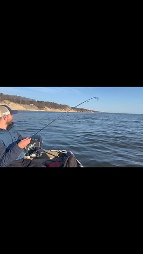 Catching a BIG Lake Michigan Brown Trout! #browntrout #lakemichigan #fishing #fyp #foryou #reels | Hooked On Michigan
