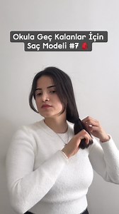 Hem Hızlı Hem Aşırı Tatlı Okul Saçı Modeli
