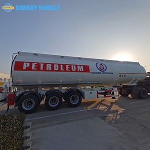 [Hot Item] 45000L Aluminum Fuel Tanker Trailer for Sale with 6 Compartments
