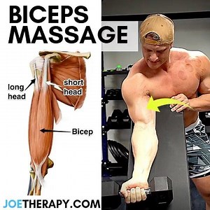 11 reactions | Pressing on Muscles  - Bicep Massage  - Athlete - @tylergfit ️ - #massagetherapy #bodybuilding | Joetherapy | Facebook