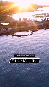 Dickman Mill Park opened in July 2001 on Ruston Way along the Commencement Bay waterfront. The Dickman Lumber Mill operated at this location continuously from the 1890s until 1974. It was the last in a long tradition of lumber mills on Tacoma’s “Old Town” waterfront to close down. Following a fire in 1979, the remnants of the mill slowly deteriorated. Parks Tacoma acquired the site in the early 1990s and the site was rehabilitated and developed as a new public park. A significant community gift