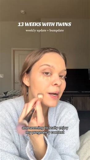 9.4K views · 62 reactions | 13 weeks pregnant with twins!! weekly bumpdate + bumpdate… I can’t believe I’m already 13 weeks! Thank you all so much for your support 﫶 #firsttrimester #secondtrimester #twinpregnancy #secondtimemom #pregnancysymptoms | tranquilitybyhehe | Facebook