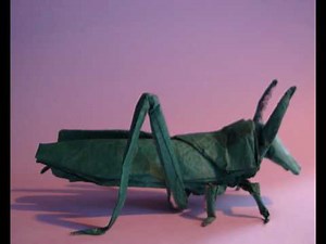 Origami Grasshopper (Locust Robert lang)