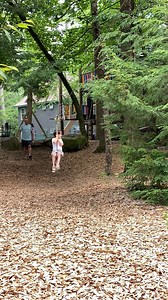 Take courage, my friend! #mainefamilyvacation #whatwillthekidsdo #gooutsideandplay #zipline | Migis Lodge on Sebago Lake