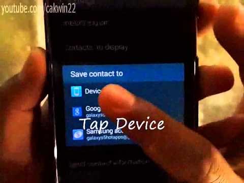 How to Copy /Transfer Contacts From Sim Card to Phone on Samsung Galaxy S5