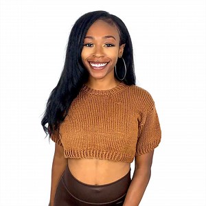 Sweet Truffle Tee | Cropped Knit Sweater Pattern | Digital Download (top-down Knitting PDF) - Etsy Australia