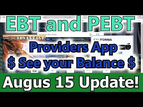 EBT Providers App Review All in One! Apply PEBT EBT Card $375 Food Stamps August 15 SNAP WIC UI PUA