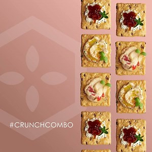 What is your favorite #CrunchCombo to pair with our Multi-Grain Sea Salt cracker? | Crunchmaster