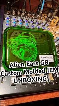 Alien Ears G8 Custom Molded IEM Unboxing. #alienears #IEM #Unboxing #InEarmonitors #LiveMusic