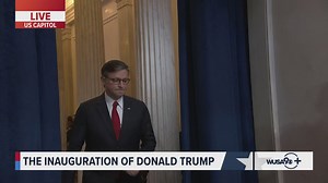 Group escorting President-elect Trump into inauguration enters Rotunda